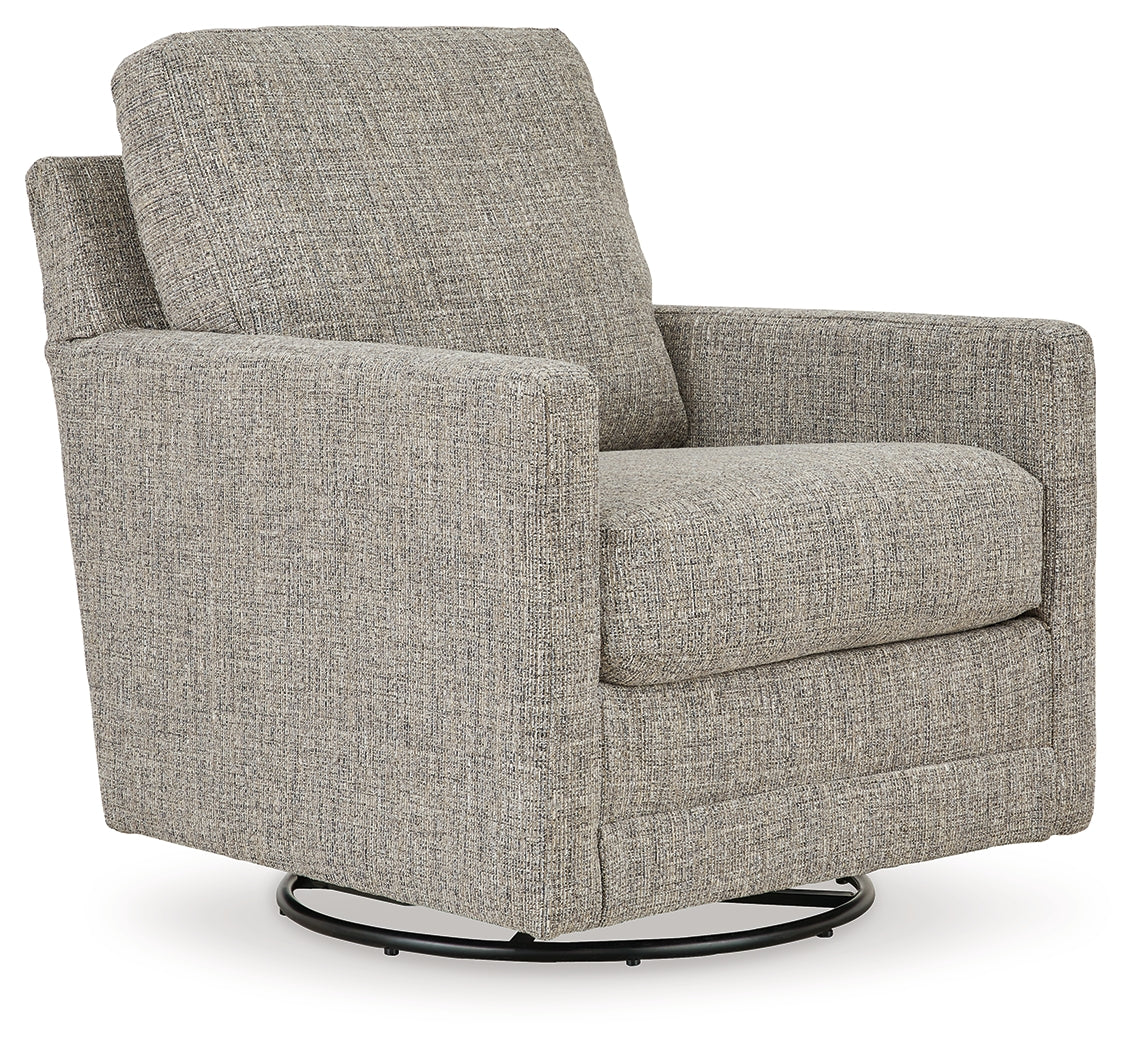 Bralynn Linen Swivel Glider Accent Chair - 3510342 - Bien Home Furniture &amp; Electronics