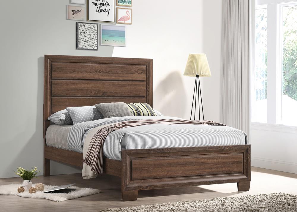 Brandon Full Panel Bed Medium Warm Brown - 205321F - Bien Home Furniture &amp; Electronics