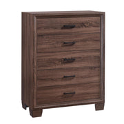 Brandon Medium Warm Brown 5-Drawer Chest - 205325 - Bien Home Furniture & Electronics