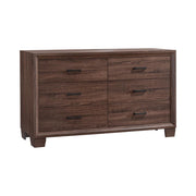 Brandon Medium Warm Brown 6-Drawer Dresser - 205323 - Bien Home Furniture & Electronics