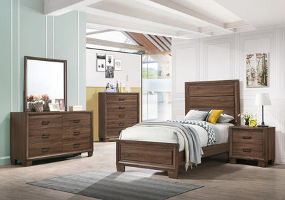 Brandon Medium Warm Brown Panel Youth Bedroom Set - SET | 205321T | 205322 | 205325 - Bien Home Furniture &amp; Electronics