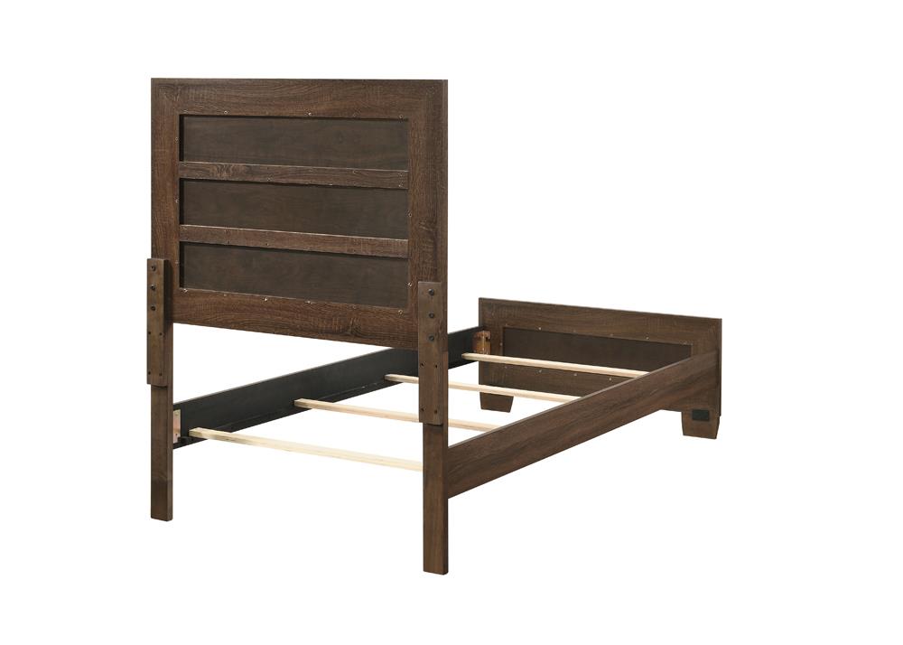 Brandon Twin Panel Bed Medium Warm Brown - 205321T - Bien Home Furniture &amp; Electronics