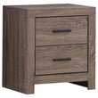 Brantford 2-Drawer Nightstand Barrel Oak - 207042 - Bien Home Furniture & Electronics