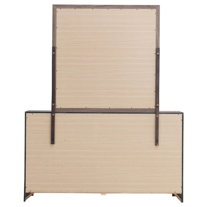 Brantford 6-drawer Dresser with Mirror Barrel Oak - 207043M - Bien Home Furniture &amp; Electronics