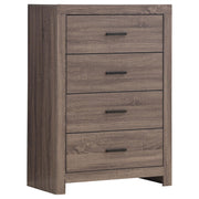 Brantford Barrel Oak 4-Drawer Chest - 207045 - Bien Home Furniture & Electronics