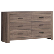 Brantford Barrel Oak 6-Drawer Dresser - 207043 - Bien Home Furniture & Electronics