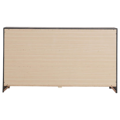 Brantford Barrel Oak 6-Drawer Dresser - 207043 - Bien Home Furniture &amp; Electronics