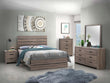 Brantford Barrel Oak Panel Bedroom Set - SET | 207041Q | 207042 | 207045 - Bien Home Furniture & Electronics