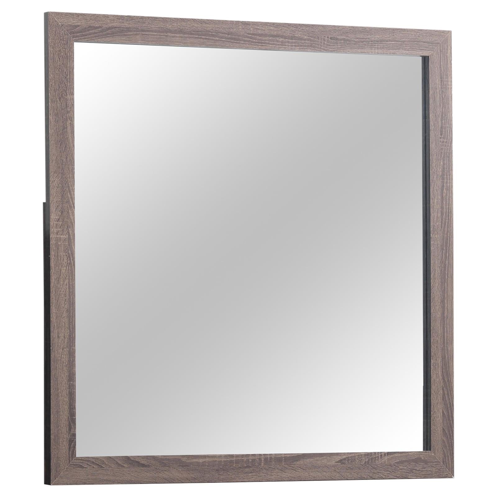 Brantford Barrel Oak Rectangle Dresser Mirror - 207044 - Bien Home Furniture &amp; Electronics