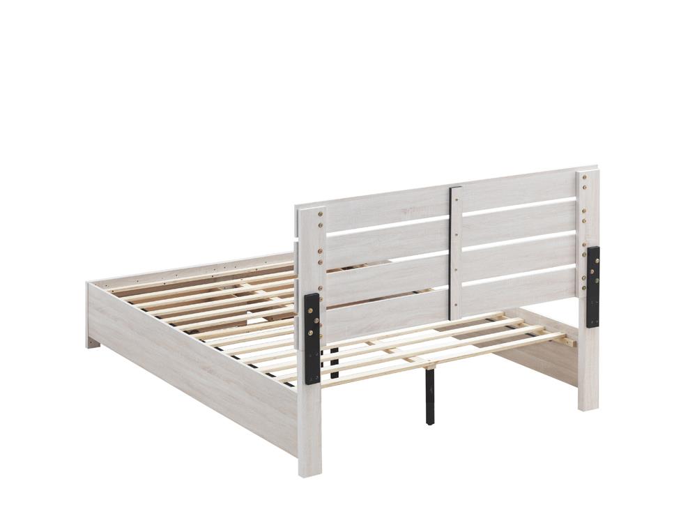 Brantford Coastal White Storage Platform Bedroom Set - SET | 207050Q | 207052 | 207055 - Bien Home Furniture &amp; Electronics