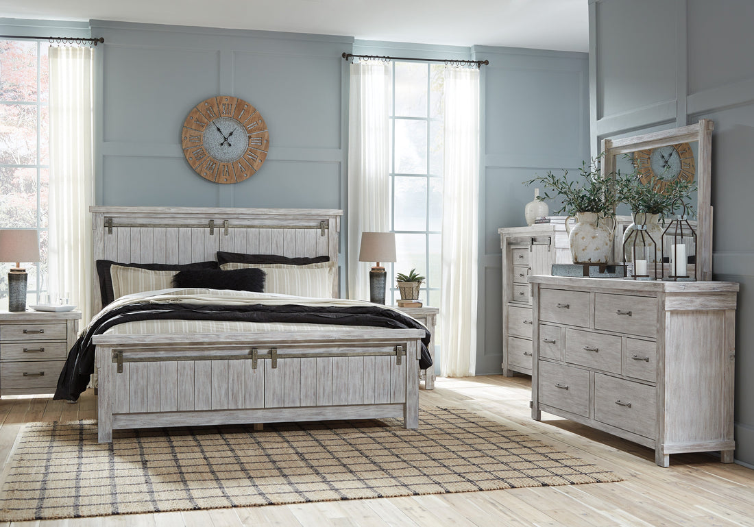 Brashland Linen Panel Bedroom Set - SET | B740-54 | B740-57 | B740-96 | B740-93 | B740-46 - Bien Home Furniture &amp; Electronics