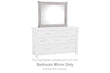 Brashland White Bedroom Mirror (Mirror Only) - B740-36 - Bien Home Furniture & Electronics