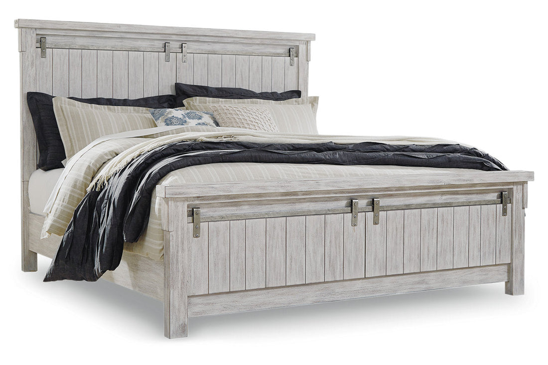 Brashland White King Panel Bed - SET | B740-56 | B740-58 | B740-97 - Bien Home Furniture &amp; Electronics