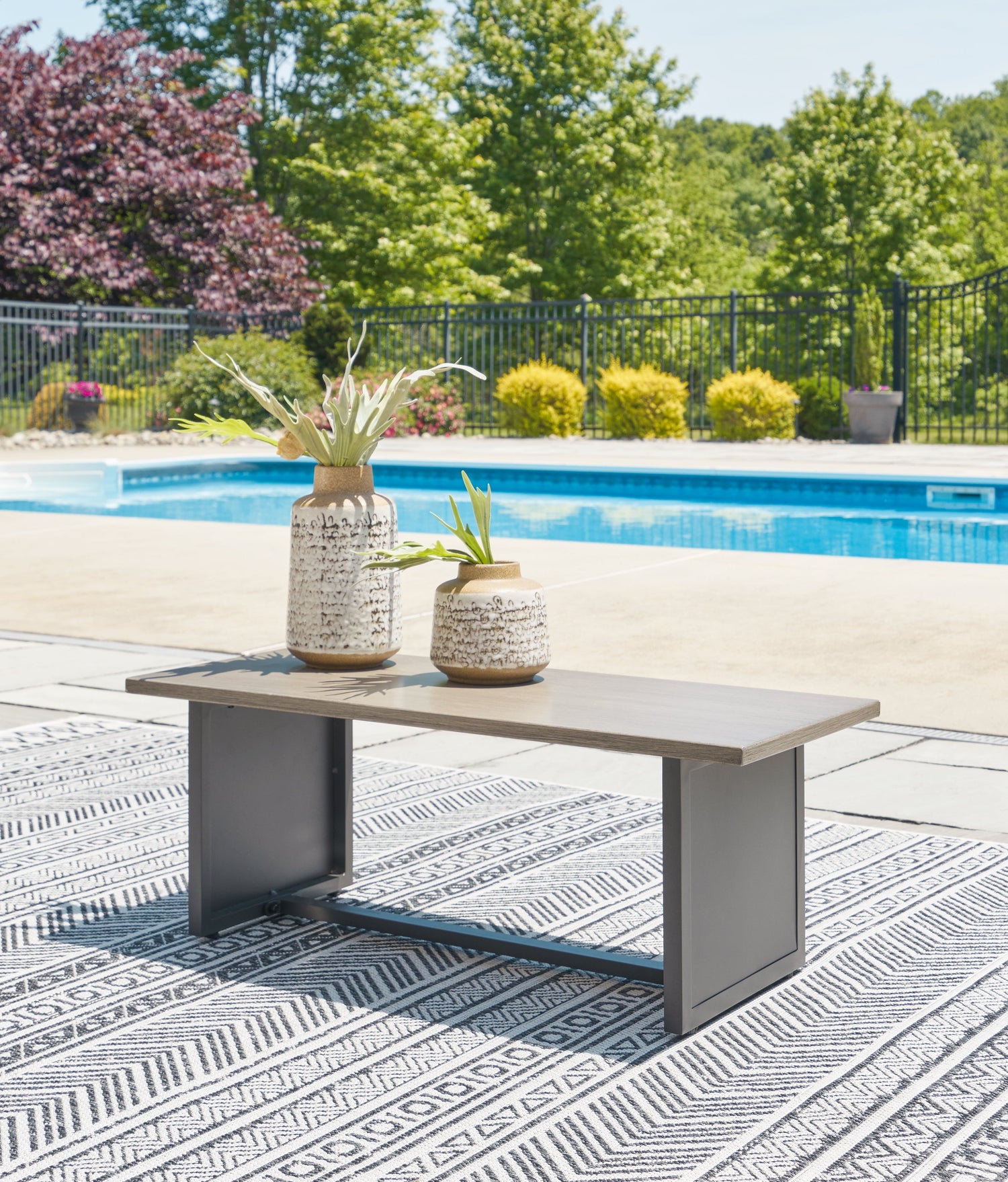 Bree Zee Brown Outdoor End Table - P160-703 - Bien Home Furniture &amp; Electronics