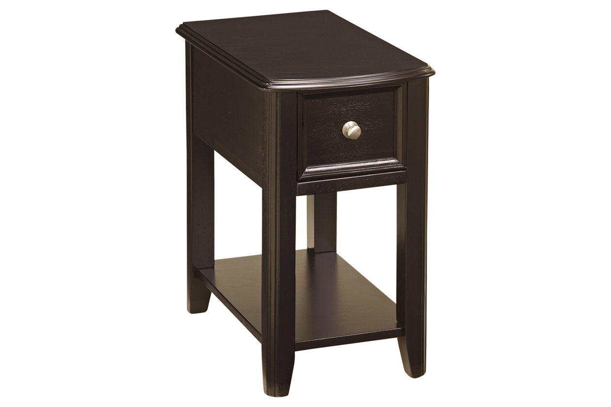 Breegin Almost Black Chairside End Table - T007-371 - Bien Home Furniture &amp; Electronics