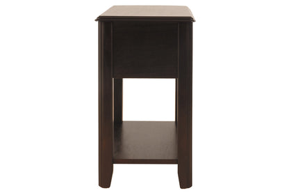 Breegin Almost Black Chairside End Table - T007-371 - Bien Home Furniture &amp; Electronics