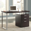 Brennan Cappuccino 3-Drawer Office Desk - 800519 - Bien Home Furniture & Electronics