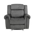 Brennen Charcoal Reclining Chair - 9204CC-1 - Bien Home Furniture & Electronics