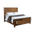 Brenner Eastern King Storage Bed Rustic Honey - 205260KE - Bien Home Furniture & Electronics