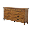 Brenner Rustic Honey 8-Drawer Dresser - 205263 - Bien Home Furniture & Electronics