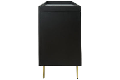 Brentburn Black/Gold Finish Accent Cabinet - A4000260 - Bien Home Furniture &amp; Electronics