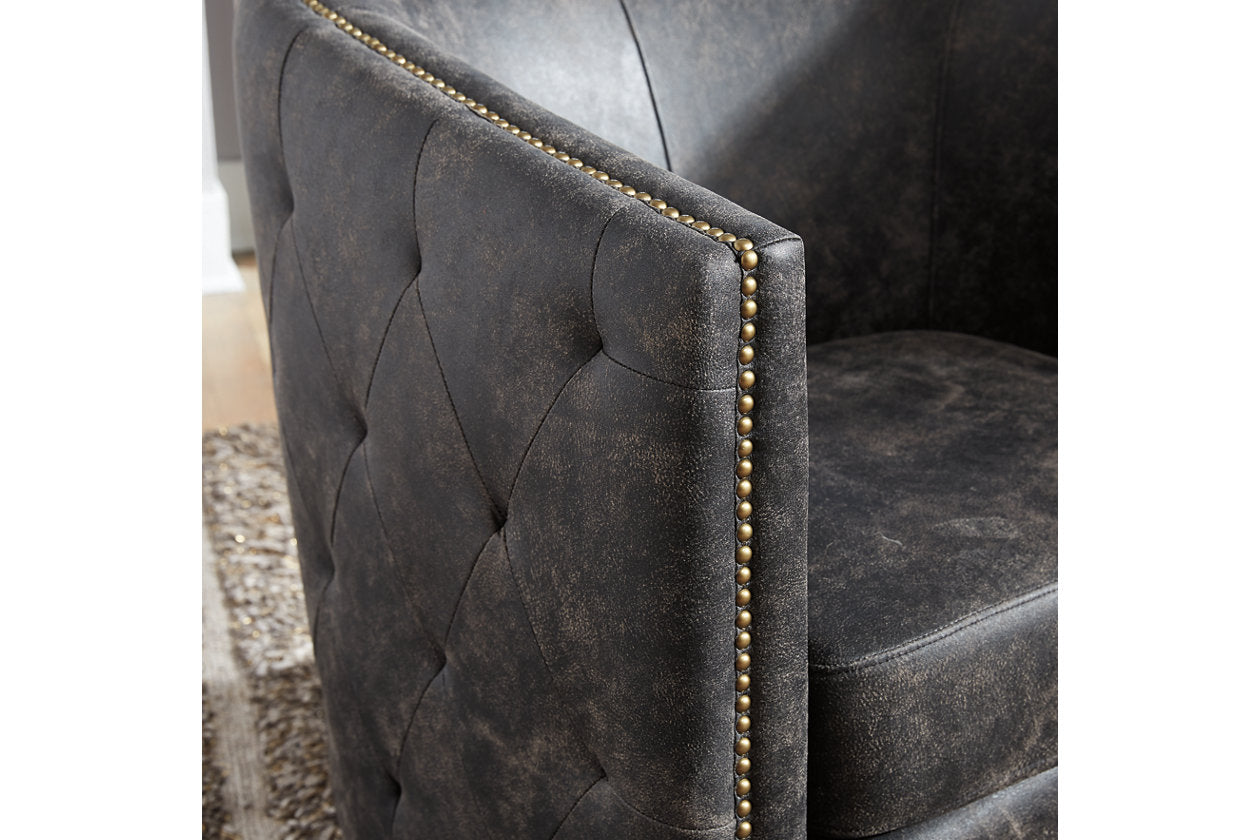 Brentlow Distressed Black Accent Chair - A3000202 - Bien Home Furniture &amp; Electronics