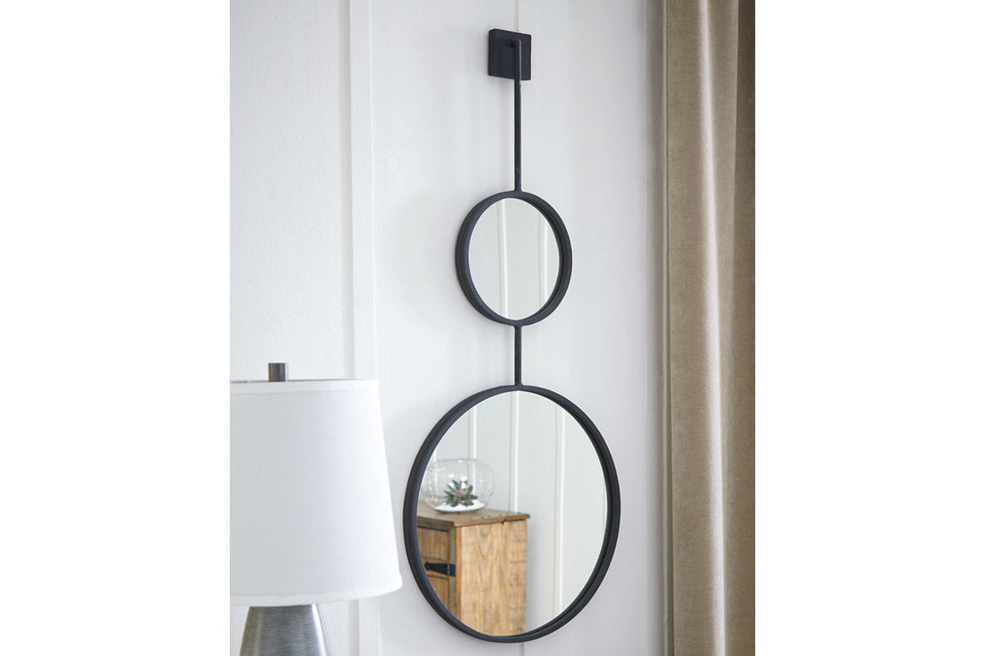 Brewer Black Accent Mirror - A8010166 - Bien Home Furniture & Electronics