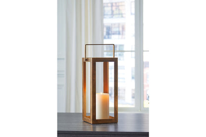 Briana Antique Brass Finish Lantern - A2000528 - Bien Home Furniture &amp; Electronics