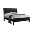Briana Queen Upholstered Panel Bed Black - 200701Q - Bien Home Furniture & Electronics