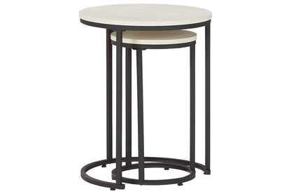 Briarsboro White/Black Accent Table, Set of 2 - A4000225 - Bien Home Furniture &amp; Electronics