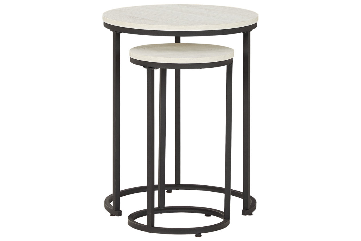 Briarsboro White/Black Accent Table, Set of 2 - A4000225 - Bien Home Furniture &amp; Electronics