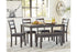 Bridson Gray Dining Table and Chairs with Bench, Set of 6 - D383-325 - Bien Home Furniture & Electronics