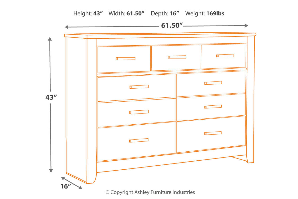 Brinxton Charcoal Dresser - B249-31 - Bien Home Furniture &amp; Electronics