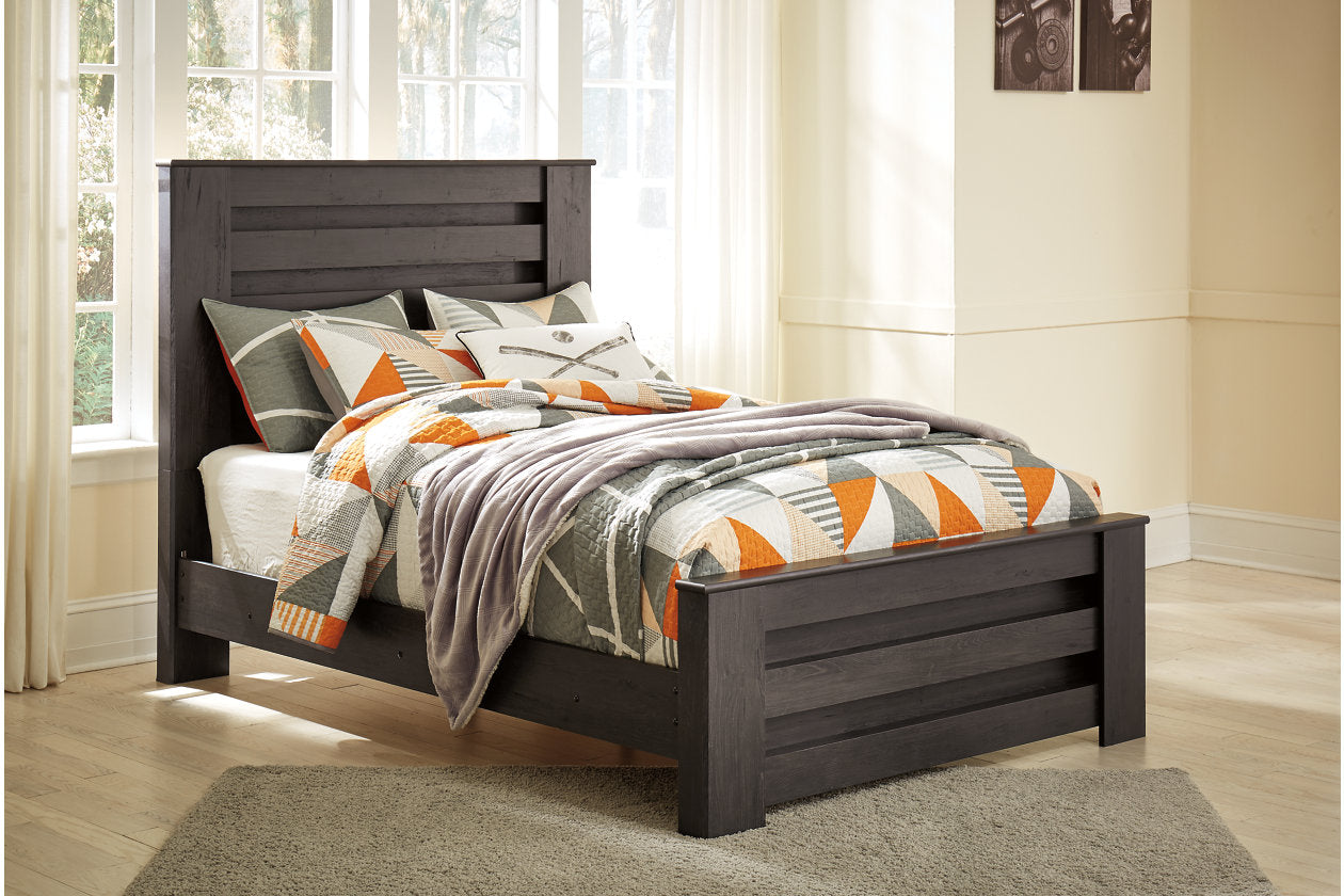 Brinxton Charcoal Full Panel Bed - SET | B249-84 | B249-86 | B249-87 - Bien Home Furniture &amp; Electronics