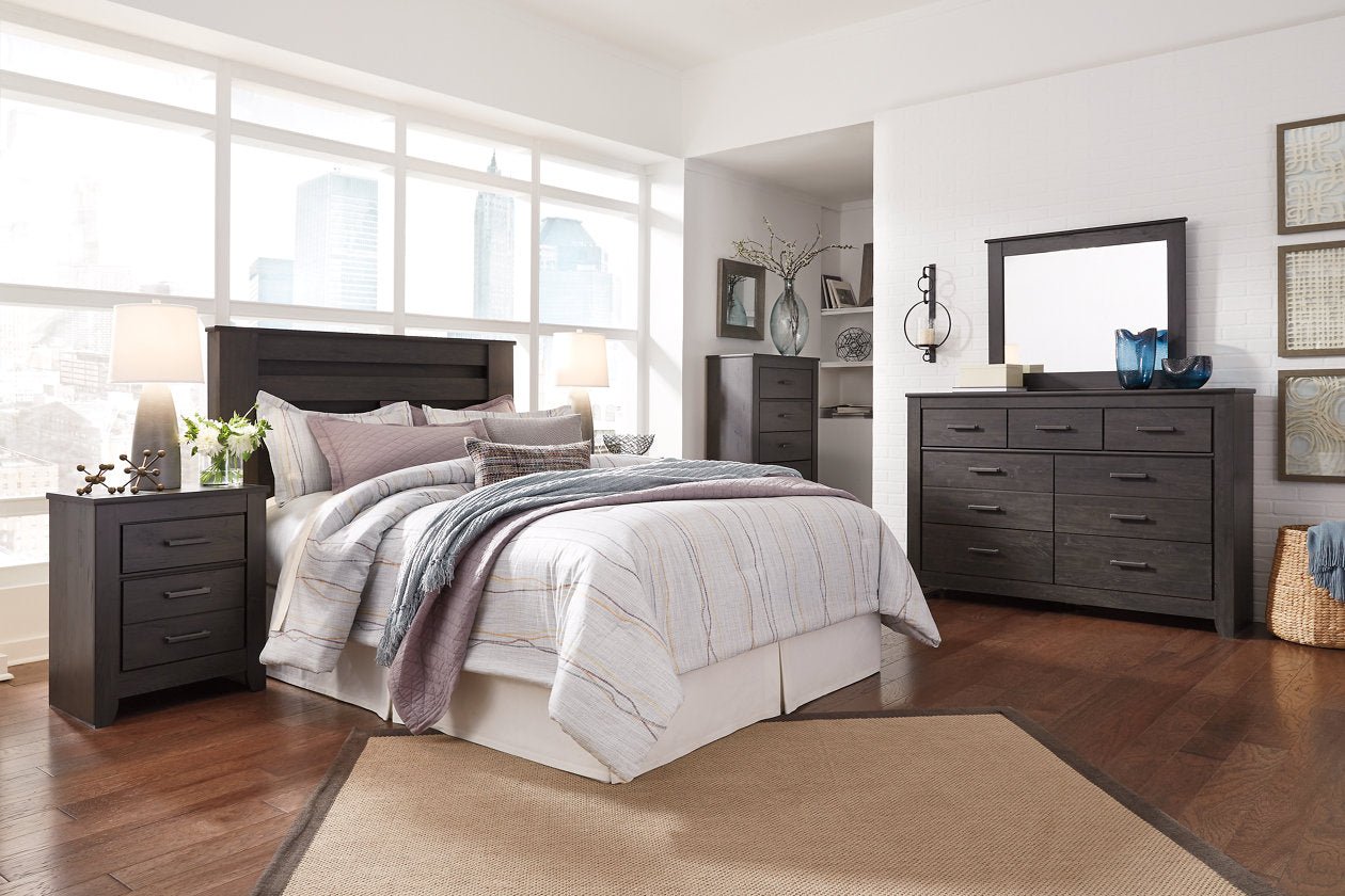 Brinxton Charcoal King/California King Panel Headboard - B249-68 - Bien Home Furniture &amp; Electronics