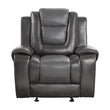 Briscoe Gray Glider Reclining Chair - 9470GY-1 - Bien Home Furniture & Electronics