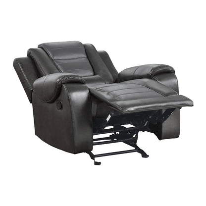 Briscoe Gray Glider Reclining Chair - 9470GY-1 - Bien Home Furniture &amp; Electronics