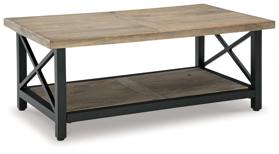 Bristenfort Brown/Black Coffee Table - T685-1 - Bien Home Furniture &amp; Electronics