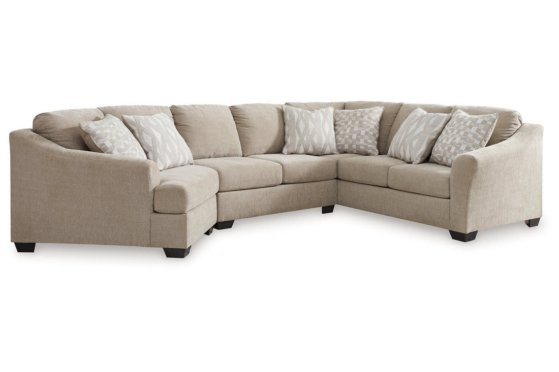 Brogan Bay Cork 3-Piece LAF Cuddler Sectional - SET | 5270534 | 5270549 | 5270576 - Bien Home Furniture &amp; Electronics