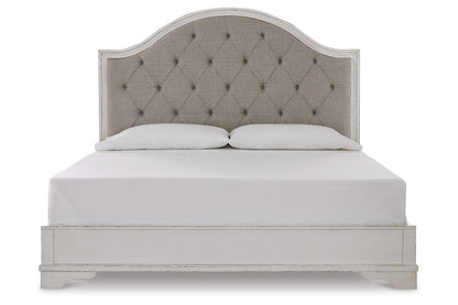 Brollyn Two-tone King Upholstered Panel Bed - SET | B773-56 | B773-58 - Bien Home Furniture &amp; Electronics