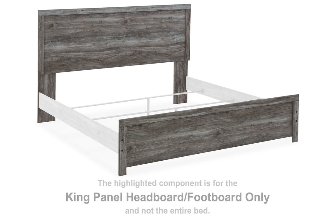 Bronyan Dark Gray King Panel Headboard/Footboard - B1290-72 - Bien Home Furniture &amp; Electronics