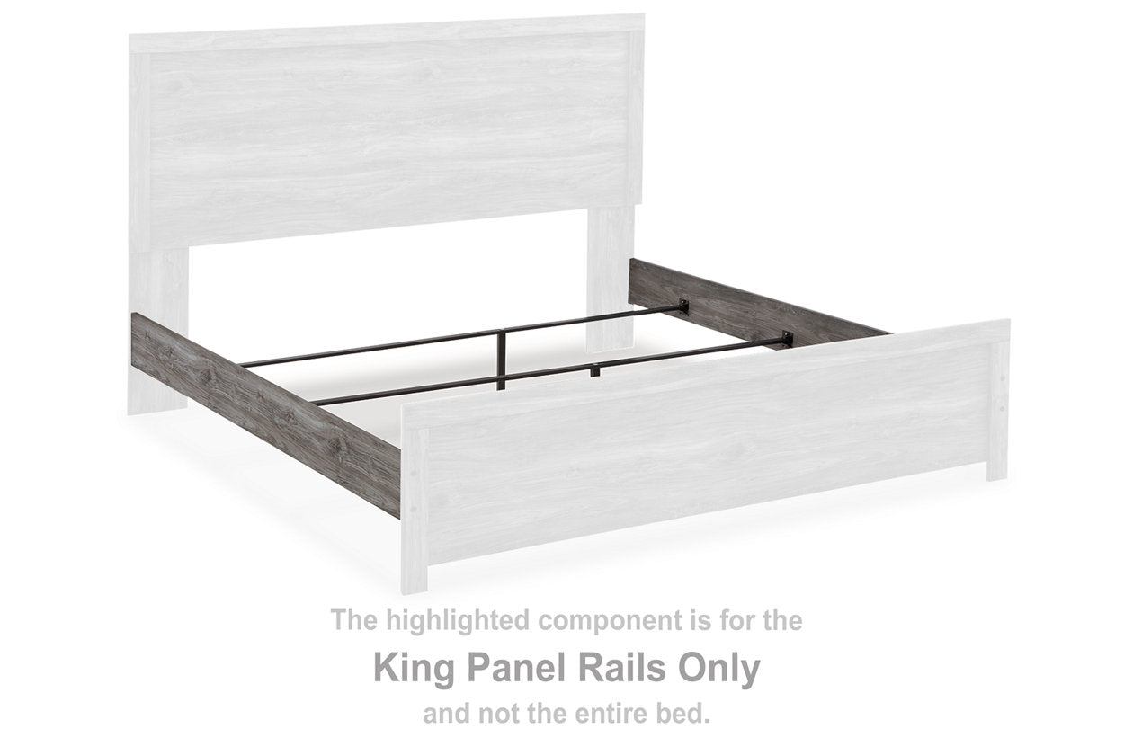 Bronyan Dark Gray King Panel Rails - B1290-99 - Bien Home Furniture &amp; Electronics