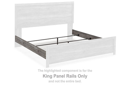 Bronyan Dark Gray King Panel Rails - B1290-99 - Bien Home Furniture &amp; Electronics