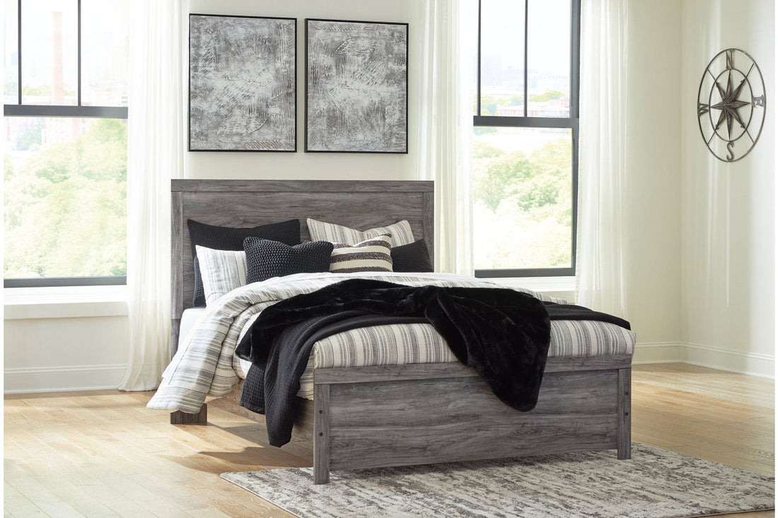 Bronyan Dark Gray Queen Panel Bed - SET | B1290-71 | B1290-98 - Bien Home Furniture &amp; Electronics