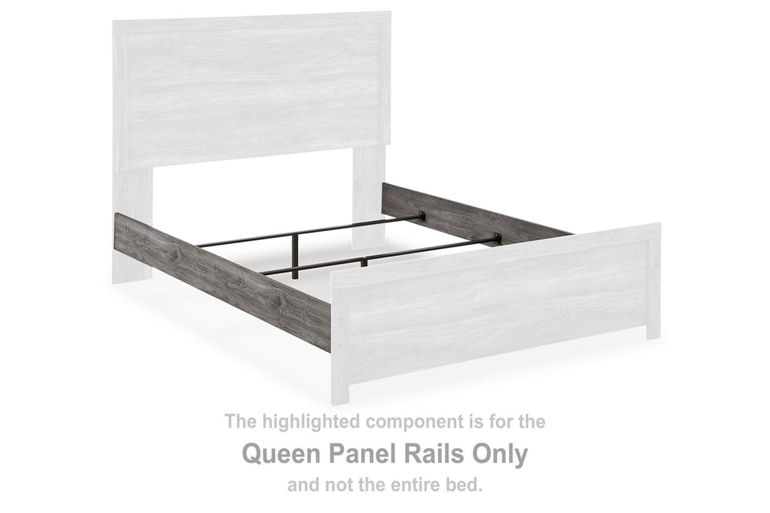 Bronyan Dark Gray Queen Panel Rails - B1290-98 - Bien Home Furniture &amp; Electronics