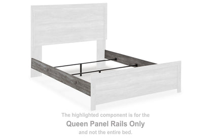 Bronyan Dark Gray Queen Panel Rails - B1290-98 - Bien Home Furniture &amp; Electronics