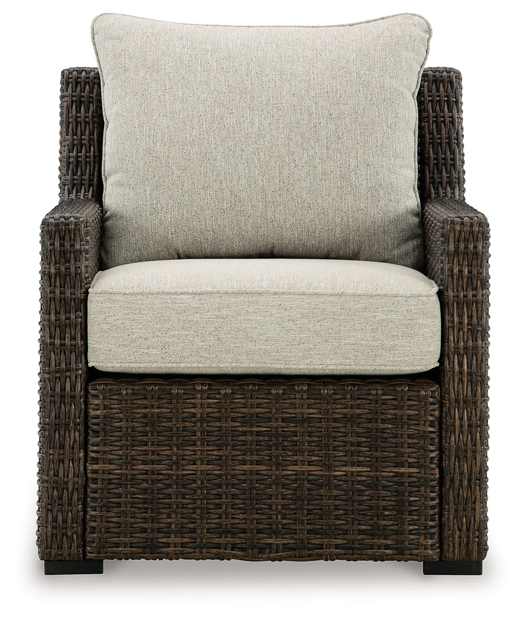 Brook Ranch Brown Outdoor Lounge Chair with Cushion - P465-820 - Bien Home Furniture &amp; Electronics