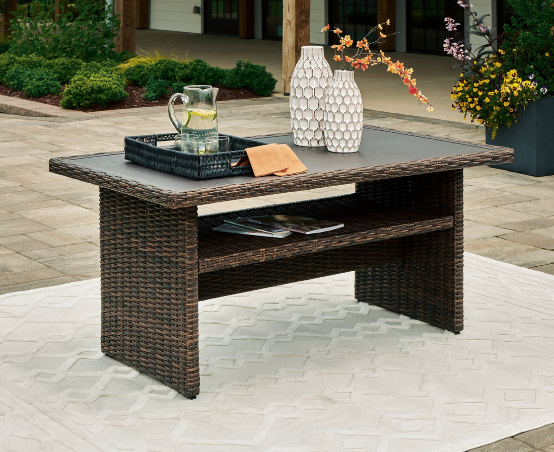 Brook Ranch Brown Outdoor Multi-use Table - P465-625 - Bien Home Furniture &amp; Electronics