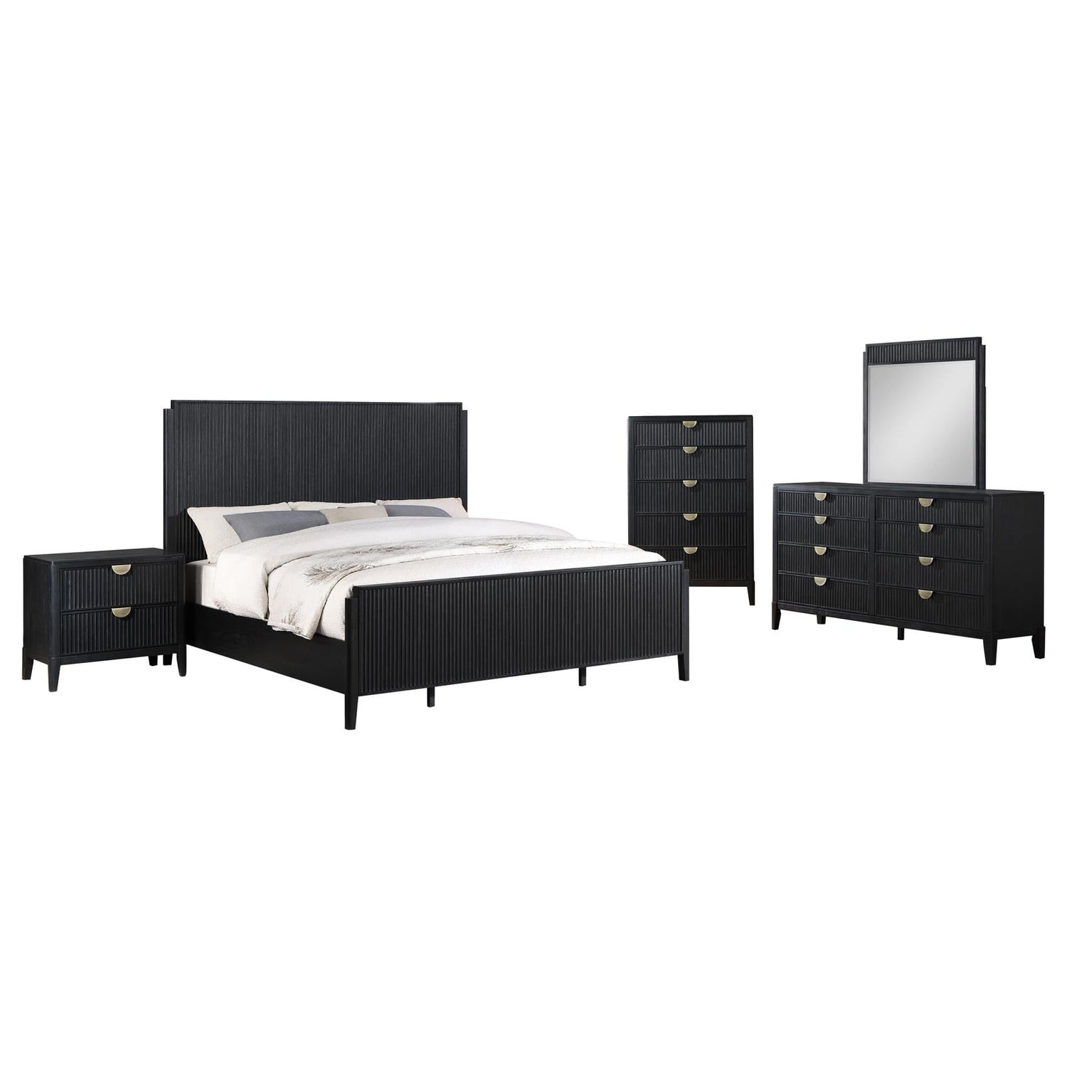 Brookmead 5-piece Queen Bedroom Set Black - 224711Q-S5 - Bien Home Furniture &amp; Electronics