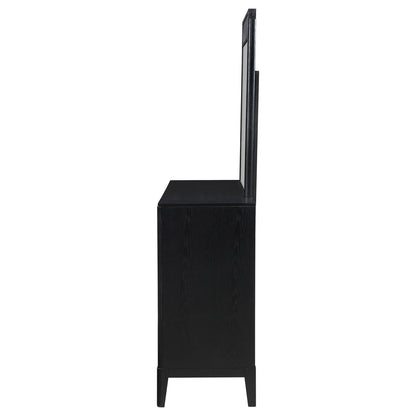 Brookmead 8-drawer Bedroom Dresser with Mirror Black - 224713M - Bien Home Furniture &amp; Electronics